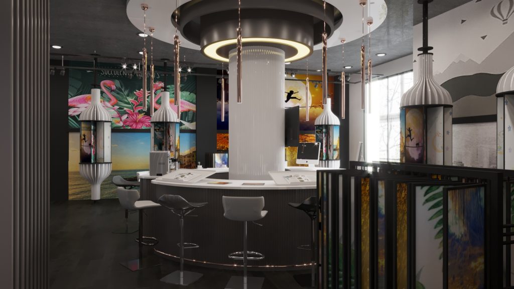 Duvar Kaplama Showroom Tasarımı